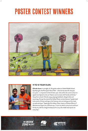 Poster creator winner 11 to 13 Years Old - Orlando Juarez